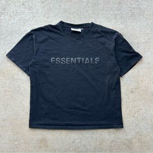 Black Fear Of God Essentials Tee Size Large
